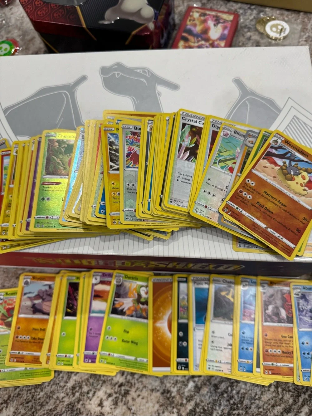 Huge Pokémon Card Lot 500+ Cards 140 Reverse Holos Tins & Accessories